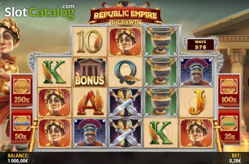 Οθόνη2. Republic Empire: Hold & Win Κουλοχέρης