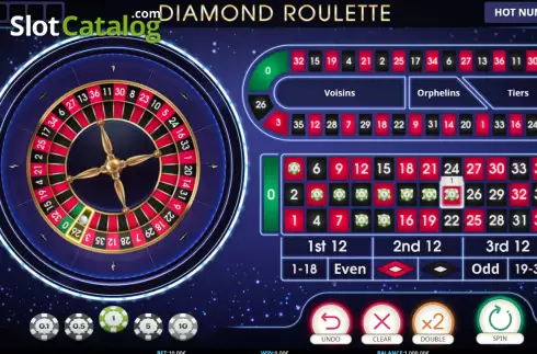 Οθόνη3. Diamond Roulette (iSoftBet) Κουλοχέρης