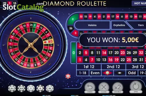 Οθόνη7. Diamond Roulette (iSoftBet) Κουλοχέρης