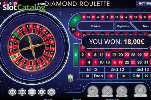 Οθόνη8. Diamond Roulette (iSoftBet) Κουλοχέρης