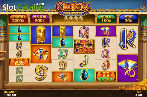 Οθόνη3. Cleopatra Megaways Κουλοχέρης