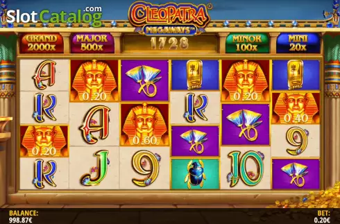 Οθόνη5. Cleopatra Megaways Κουλοχέρης