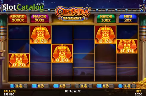 Οθόνη7. Cleopatra Megaways Κουλοχέρης