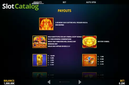 Οθόνη9. Cleopatra Megaways Κουλοχέρης