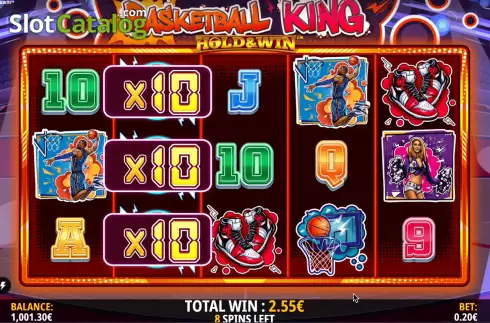 Οθόνη7. Basketball King Hold and Win Κουλοχέρης 