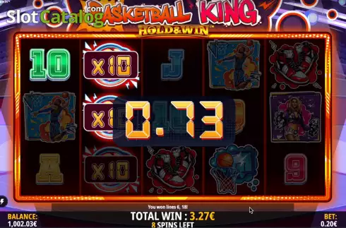 Οθόνη8. Basketball King Hold and Win Κουλοχέρης 