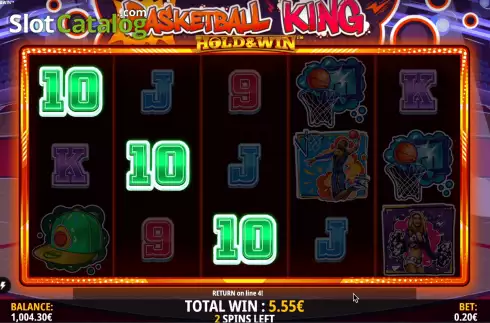 Οθόνη9. Basketball King Hold and Win Κουλοχέρης 