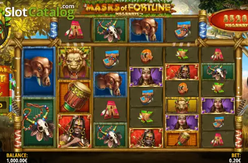 Οθόνη3. Masks of Fortune Megaways Κουλοχέρης