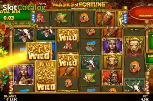 Οθόνη9. Masks of Fortune Megaways Κουλοχέρης