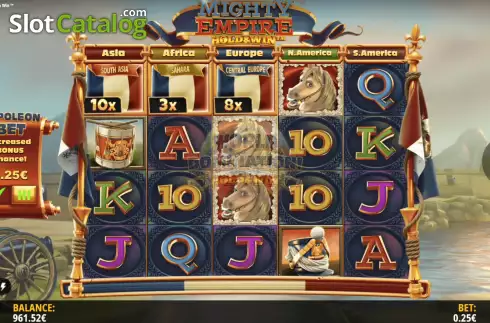 Οθόνη5. Mighty Empire Hold & Win Κουλοχέρης