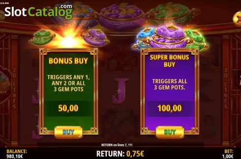 Οθόνη5. Prosperity Gems: Hold & Win Κουλοχέρης