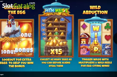 Οθόνη2. Hen Heist Hold & Win Κουλοχέρης