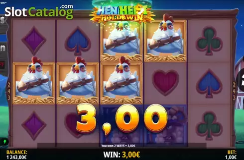 Οθόνη4. Hen Heist Hold & Win Κουλοχέρης
