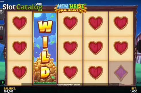 Οθόνη6. Hen Heist Hold & Win Κουλοχέρης