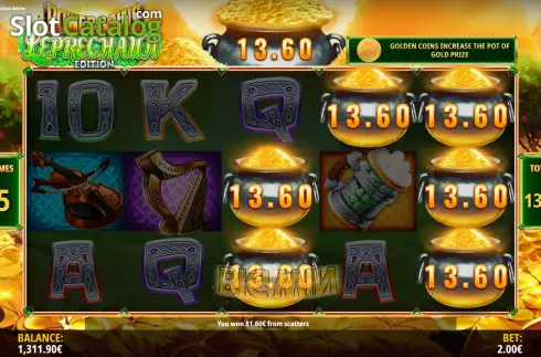 Οθόνη9. Power Coins Leprechaun Edition Κουλοχέρης