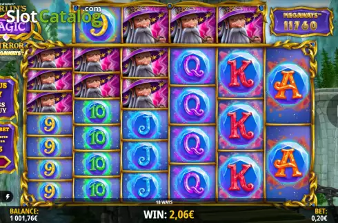 Οθόνη5. Merlin’s Magic Mirror Megaways Κουλοχέρης 