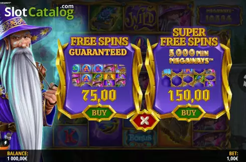 Οθόνη7. Merlin’s Magic Mirror Megaways Κουλοχέρης 
