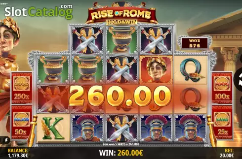 Οθόνη4. Rise of Rome Hold & Win Κουλοχέρης
