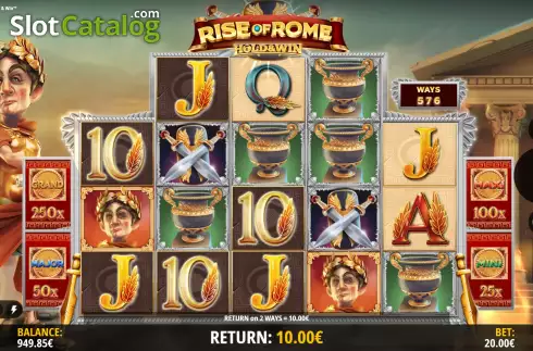 Οθόνη5. Rise of Rome Hold & Win Κουλοχέρης