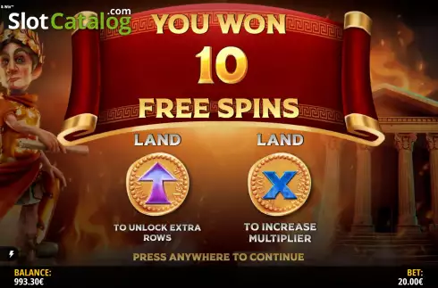 Οθόνη7. Rise of Rome Hold & Win Κουλοχέρης