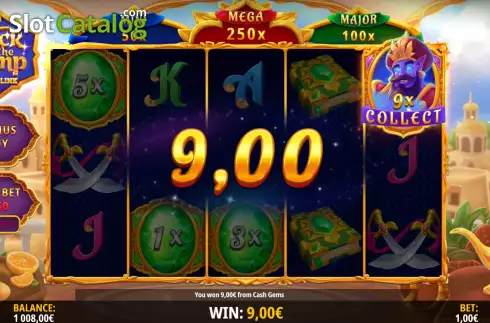 Οθόνη3. Luck of the Lamp Cashlink Κουλοχέρης