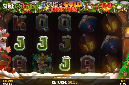 Οθόνη3. Gus's Gold Christmas Κουλοχέρης 