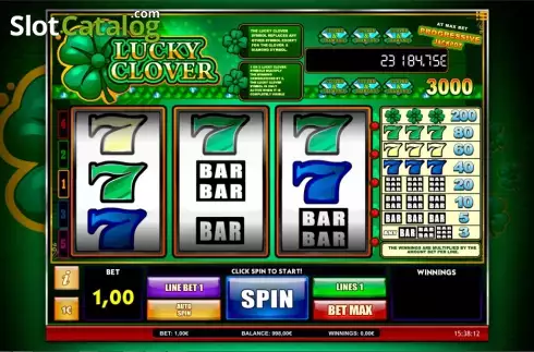 Οθόνη3. Lucky Clover iSoftBet Κουλοχέρης