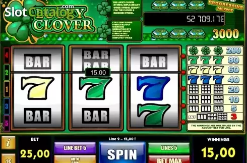 Οθόνη5. Lucky Clover iSoftBet Κουλοχέρης