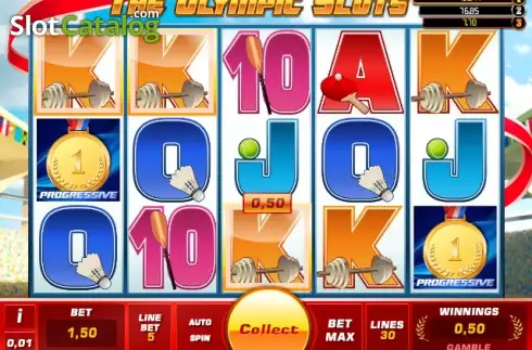 Οθόνη 2. The Olympic Slots Κουλοχέρης