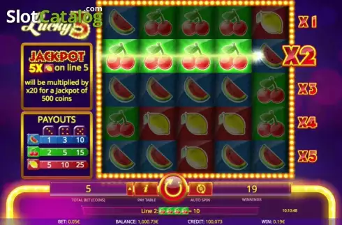 Οθόνη 1. Lucky3 Κουλοχέρης