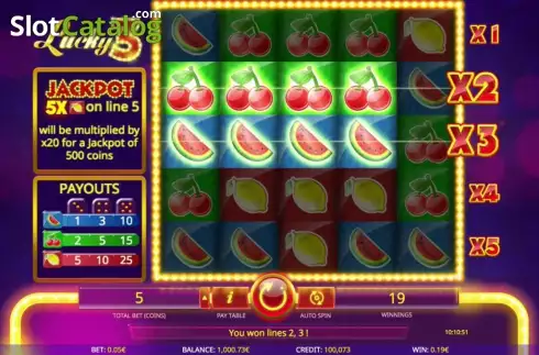 Οθόνη 2. Lucky3 Κουλοχέρης