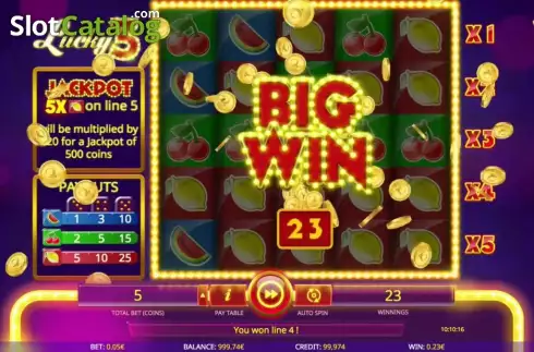 Οθόνη 3. Lucky3 Κουλοχέρης