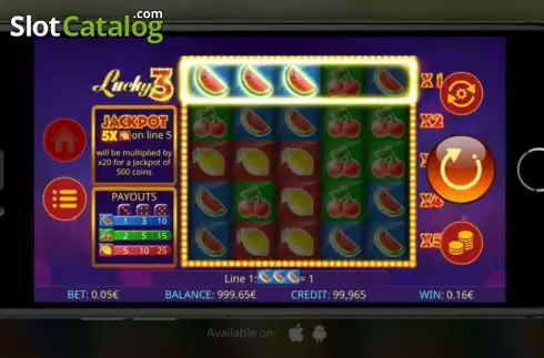 Οθόνη 5. Lucky3 Κουλοχέρης