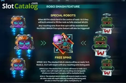 Πίνακας πληρωμών 2. Robo Smash Κουλοχέρης 