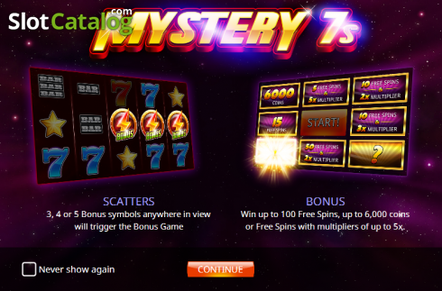 Οθόνη 1. Mystery 7s (iSoftBet) Κουλοχέρης