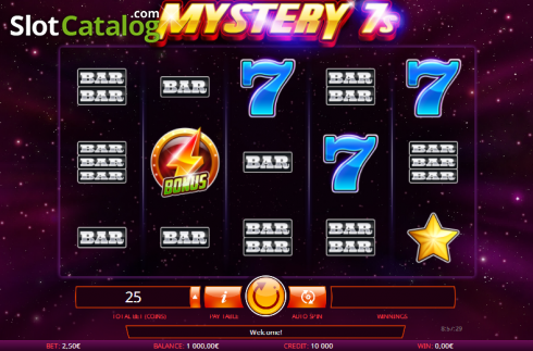 Οθόνη 2. Mystery 7s (iSoftBet) Κουλοχέρης
