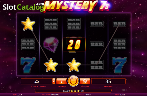 Οθόνη 4. Mystery 7s (iSoftBet) Κουλοχέρης