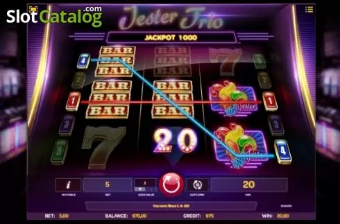 Οθόνη3. Jester Trio Κουλοχέρης