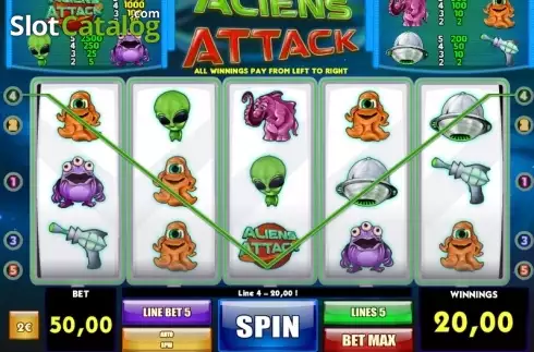 Οθόνη3. Aliens Attack Κουλοχέρης
