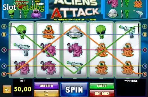 Οθόνη2. Aliens Attack Κουλοχέρης