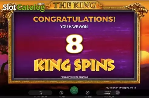 Οθόνη3. The King (iSoftBet) Κουλοχέρης 