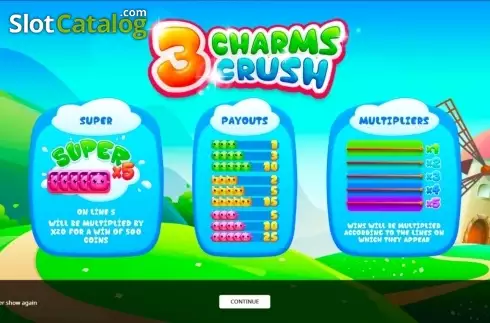 Οθόνη2. 3 Charms Crush Κουλοχέρης