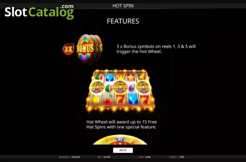 Οθόνη3. Hot Spin (iSoftBet) Κουλοχέρης