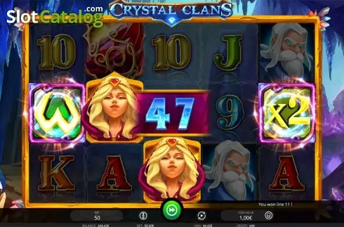 Οθόνη5. Crystal Clans Κουλοχέρης