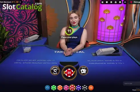Οθόνη2. TAKE DEAL OR RISK BLACKJACK Κουλοχέρης 
