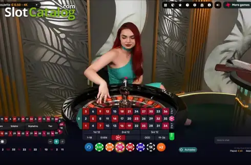 Οθόνη2. Live Roulette (Iconic21) Κουλοχέρης 