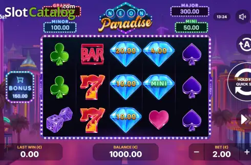 Οθόνη2. Neon Paradise: Hold and Win Κουλοχέρης 