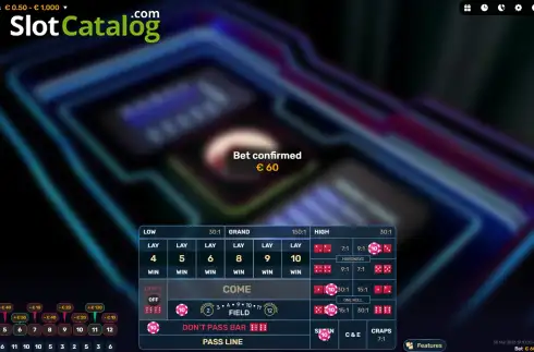 Οθόνη3. Bubble Craps Κουλοχέρης 