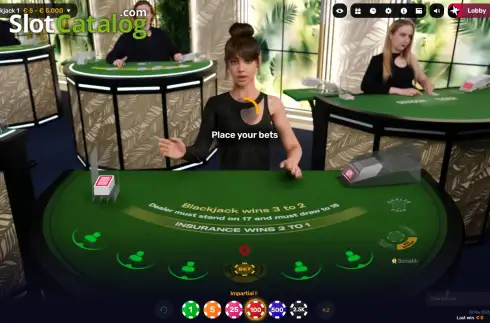 Οθόνη2. iDealer Blackjack Κουλοχέρης 
