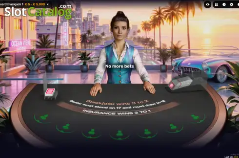 Οθόνη2. iDealer Boulevard Blackjack Κουλοχέρης 